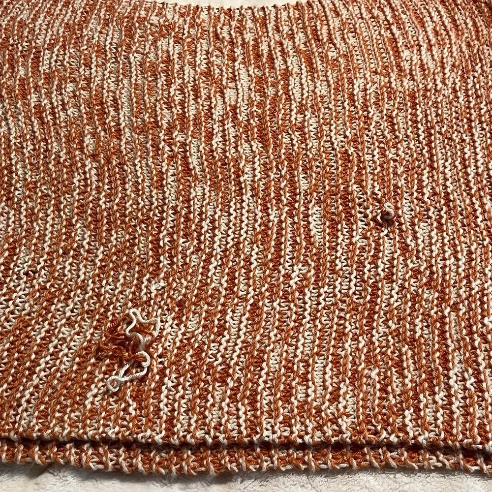 VTG Handmade Crochet Throw Blanket 60